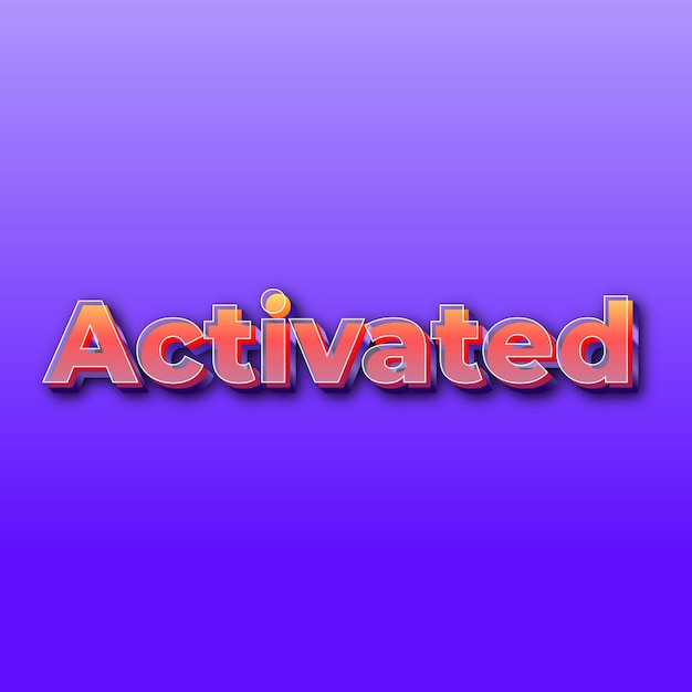 ActivatedText 効果 JPG グラデーション紫色の背景カード写真