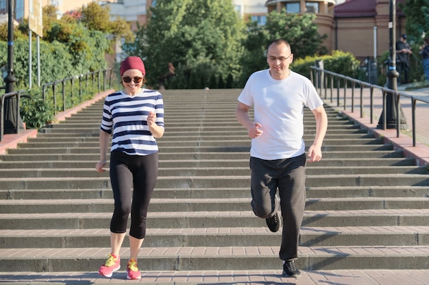 Active healthy lifestyle of mature couple