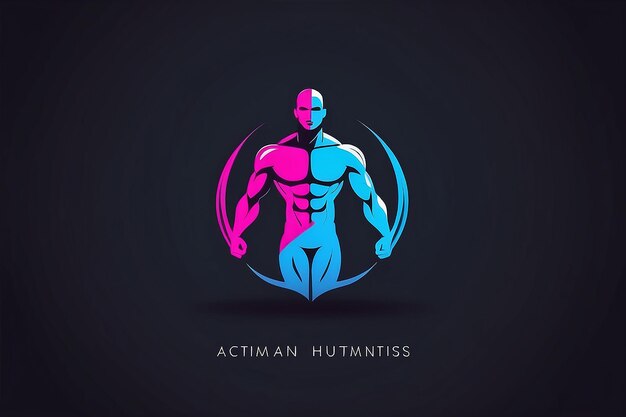 Foto personaggi umani attivi fitness e salute logo astratto modello di logo illustrazioni vettoriali logo umano attivo logo medico logo web