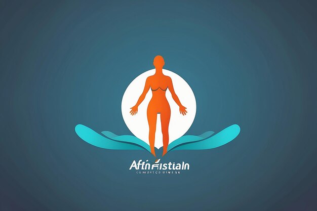 Foto personaggi umani attivi fitness e salute logo astratto modello di logo illustrazioni vettoriali logo umano attivo logo medico logo web