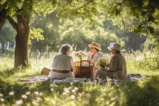 Active Seniors Embracing a Healthy Joyful Lifestyle in RetirementxA