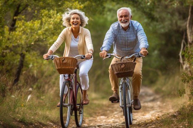 Active Seniors Embracing a Healthy Joyful Lifestyle in RetirementxA