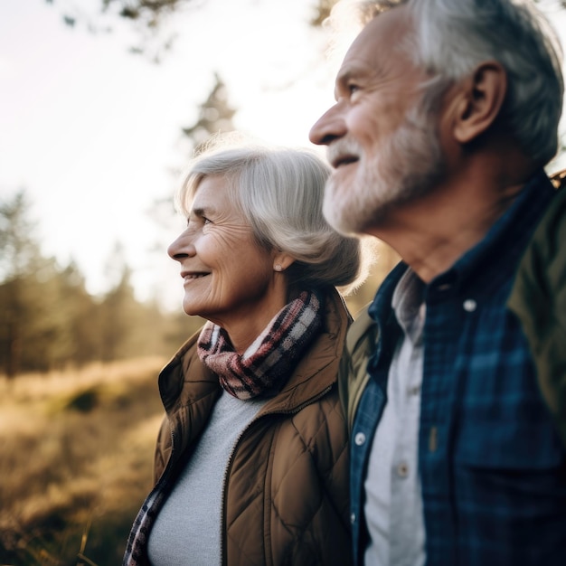 Active and Vibrant Elderly Couple