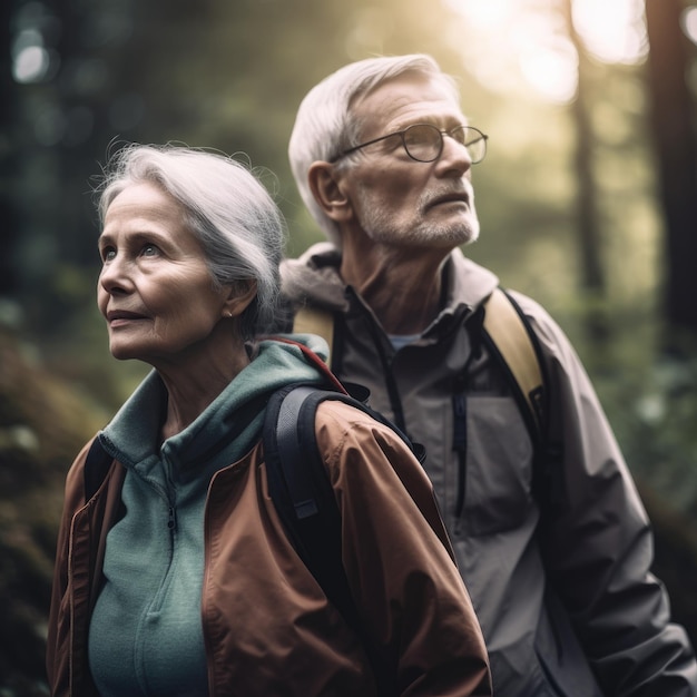 Active and Vibrant Elderly Couple