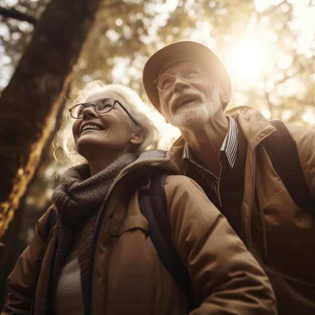 Active and Vibrant Elderly Couple