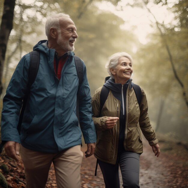 Active and Vibrant Elderly Couple