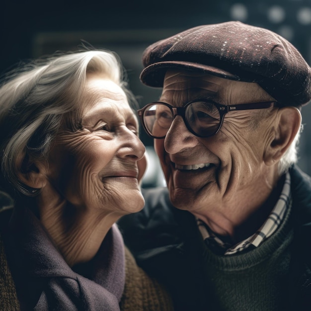 Активная и яркая пожилая пара