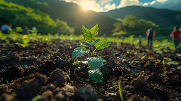 Photo activis planting trees