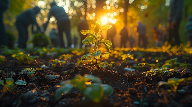 Photo activis planting trees