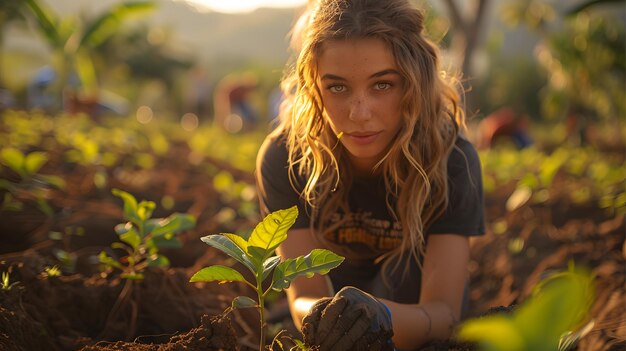 Photo activis planting trees