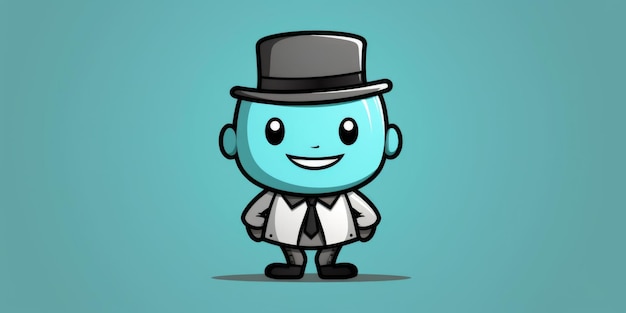 Actor mascot for a company logo line art Generative AI