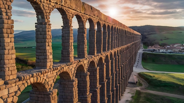 Photo acueducto in navarre spain