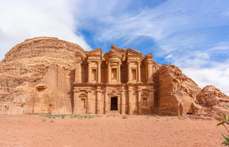 Ad Deir または El Deir 修道院の風景