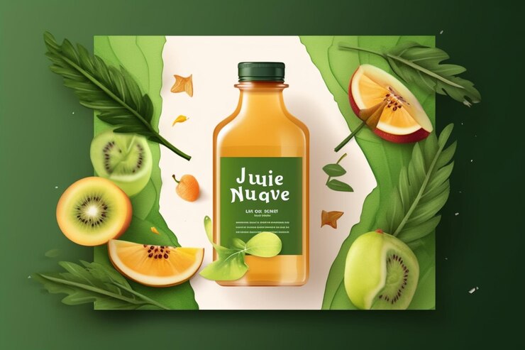 Photo ad template for natural juice