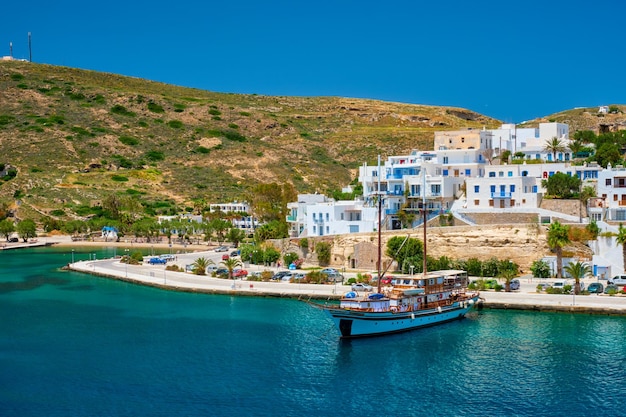 Adamantas Adamas harbor town of Milos island Greece