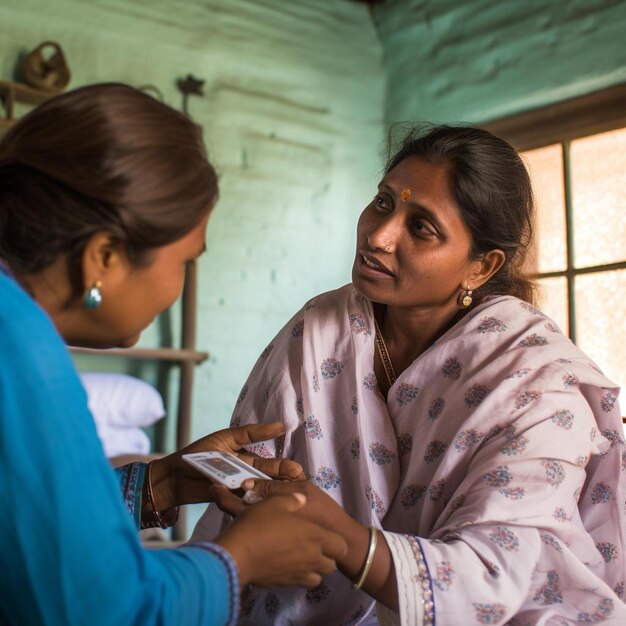 Adapur india nov indian woman examined at a rural pregnancy clinic on th nov in adapur bihar india