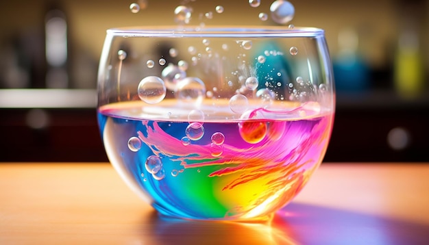 Photo add a few drops of food coloring to your bubble solution and blow bubbles onto paper watch as the bubbles burst leaving behind beautiful colorful patterns 23