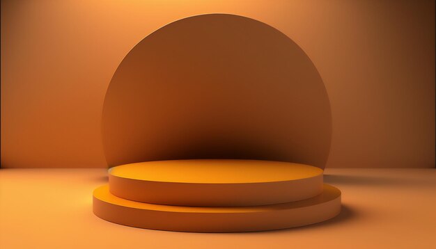 Add a pop of color to your event with this orange pedestal