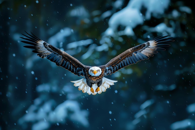 Foto adelaar vlucht ai gegenereerd