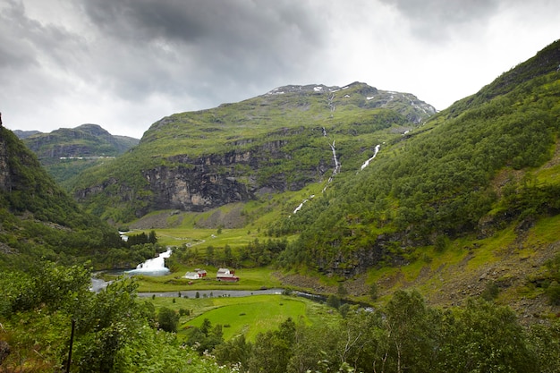 Foto adembenemend landschap in noorwegen