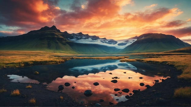Adembenemend uitzicht op IJsland