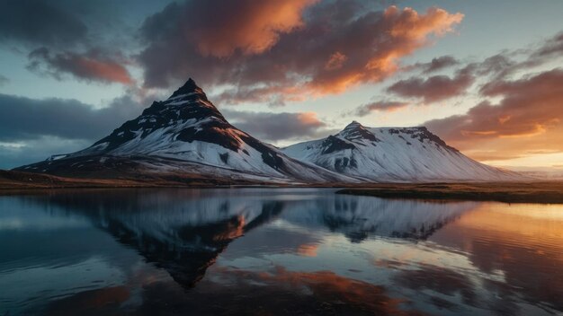 Foto adembenemend uitzicht op ijsland