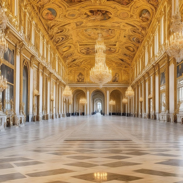 adembenemende schoonheid van het Paleis van Versailles in Frankrijk ai afbeelding
