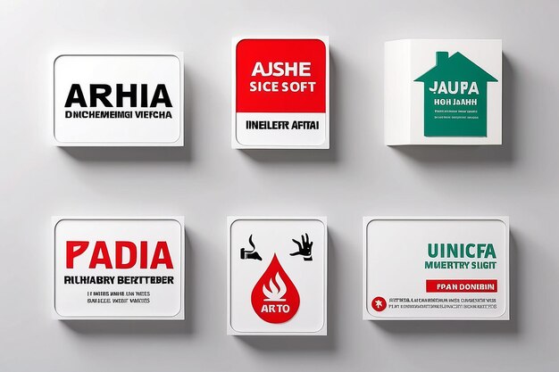 Adha Signages Left Side In White Background 3D Rendering