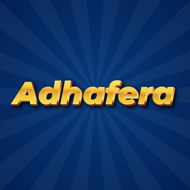 Adhafera text effect gold jpg attractive background card photo confetti