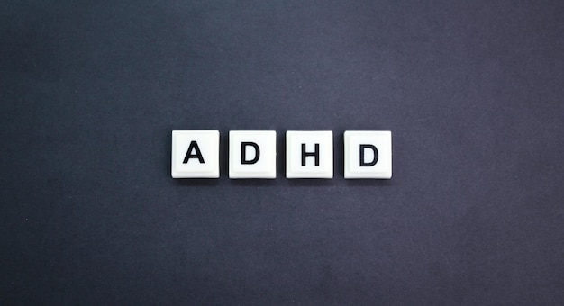 ADHD or with the word Attention deficit hyperactivity disorder medical disease concept
