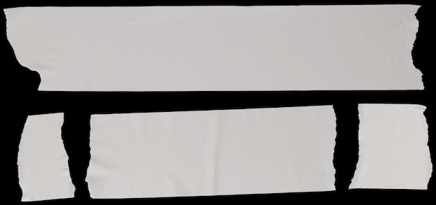 Adhesive tape set on black background Realistic design element Template mockup