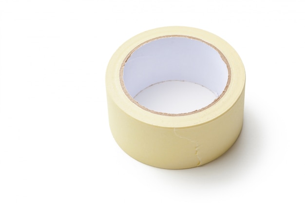 Adhesive tape  on white 