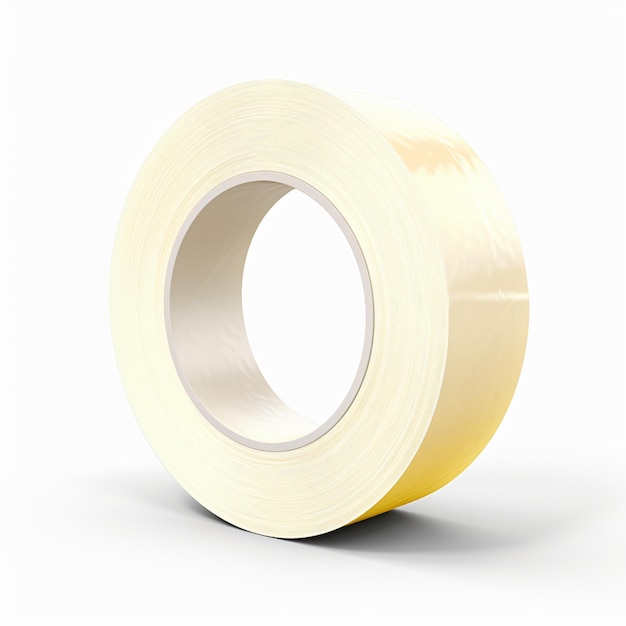Adhesive tape with clipping pathisolated on white background