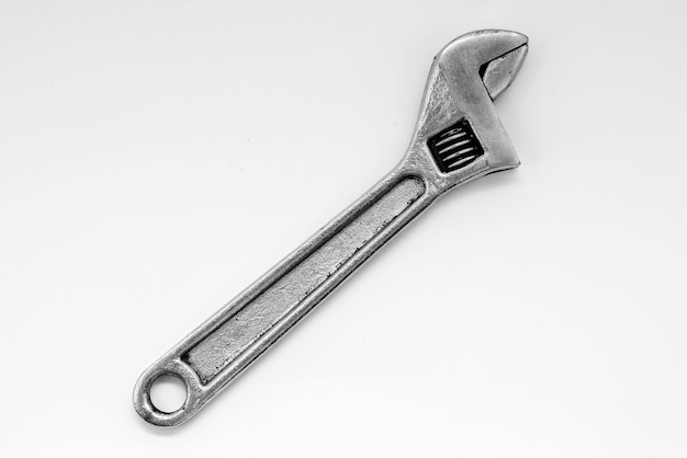 Adjustable wrench isolated