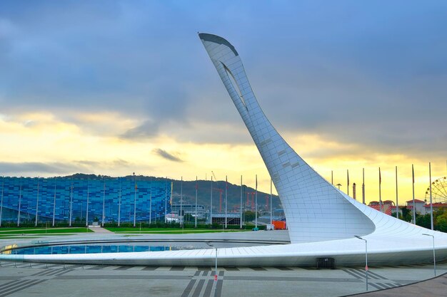 アドレルソチロシア110120212014年冬季オリンピックメダル広場の公園