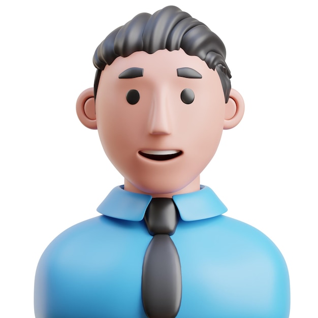 Administrator 3d icoon geïsoleerd Witte achtergrond 3d rendering
