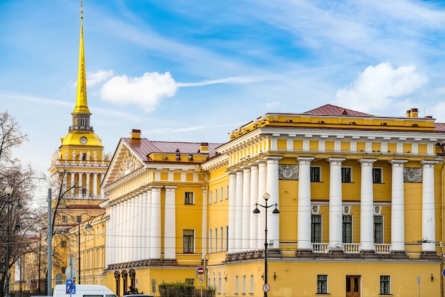 Admiralty building near Senate Square. Saint Petersburg. Russia.