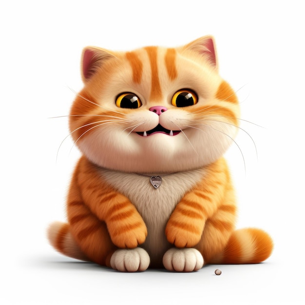 The Adorable Adventures of Chubby Orange A Delightful British Cat in a Cartoon Character Design