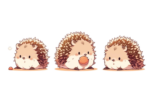 Photo the adorable arctic hedgehog