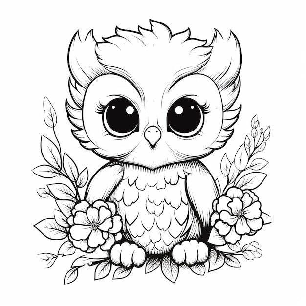 Adorable Baby Animals Coloring Page