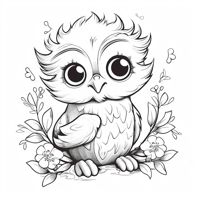 Adorable Baby Animals Coloring Page