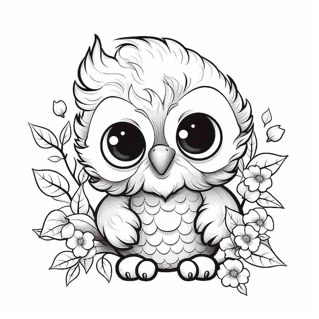 Adorable Baby Animals Coloring Page