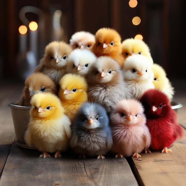 Adorable Baby Chicken Celebrating Special Occasions0