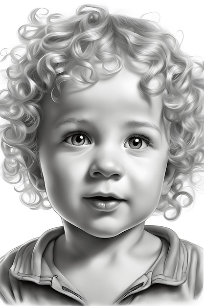 Adorable Baby Coloring Page