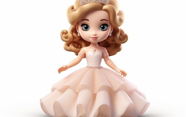 Очаровательная игрушечная принцесса-кукла