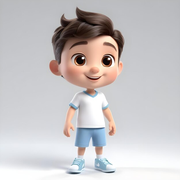 Adorable beautiful 3d character