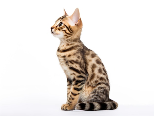 Adorable Bengal Kitten A Captivating Closeup