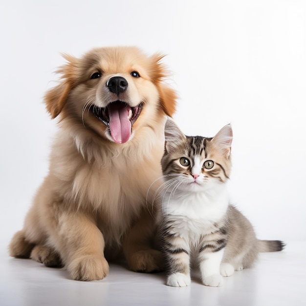 Adorable Cat and Puppy Interaction