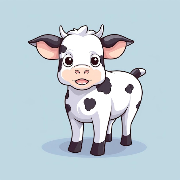 adorable cow character