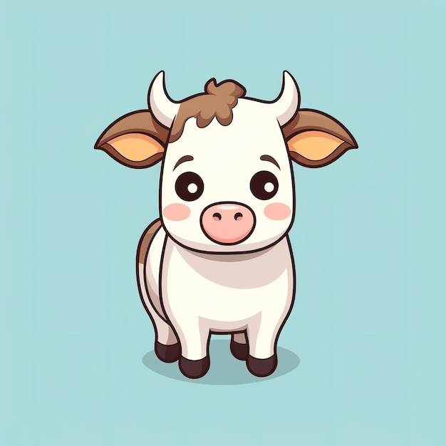 adorable cow character